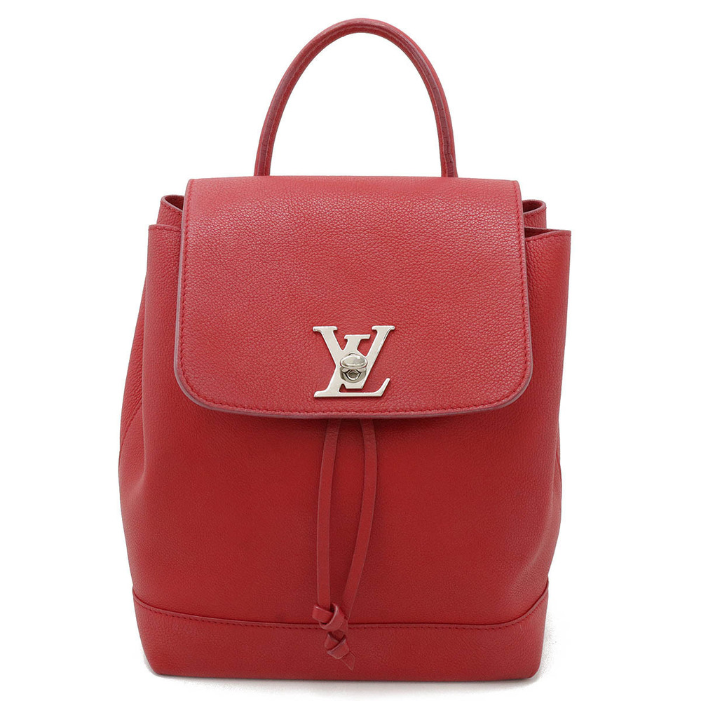 Louis Vuitton Taurillon Ruby Leather Backpack Loc… - image 1